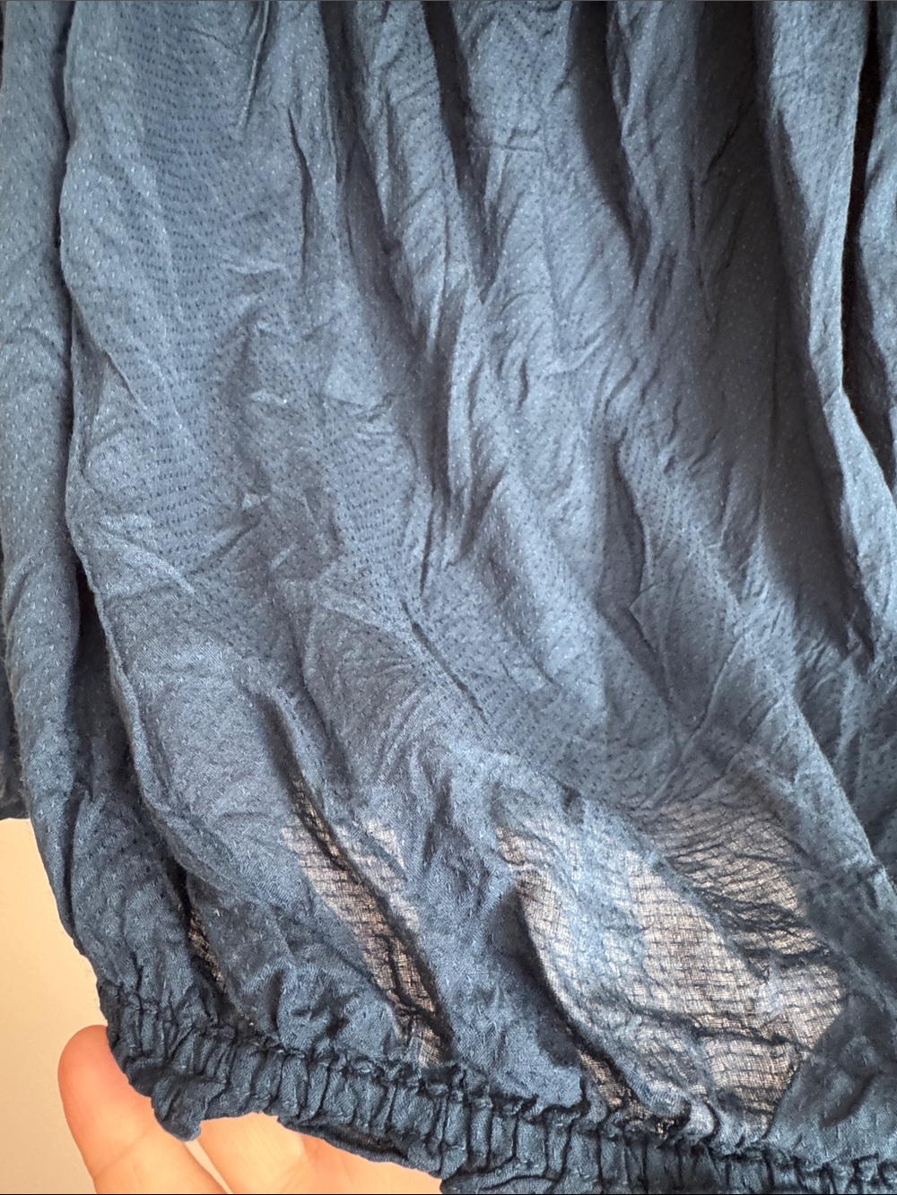 Free people free spirit blue off the shoulder top boho large - Picture 5 of 7